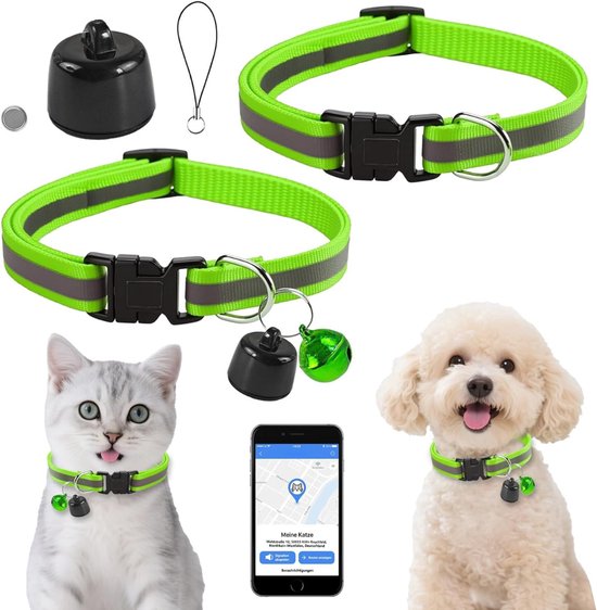 Nexvo® GPS Tracker kat - GPS Tracker - GPS Trackers - Zwart/Groen - ‎10cm x 10cm x 3cm