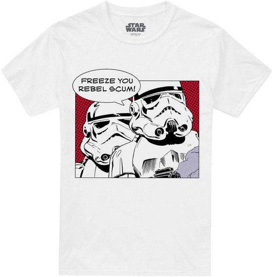 Star Wars STORMTROOPER REBEL SCUM Heren T-shirt - wit - XXL