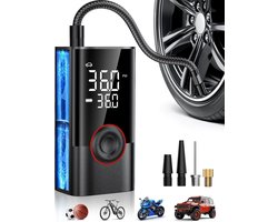 Draagbare Bandenpomp - Luchtcompressor Auto - Snel Banden Oppompen - Digitale Manometer LED - 150 PSI
