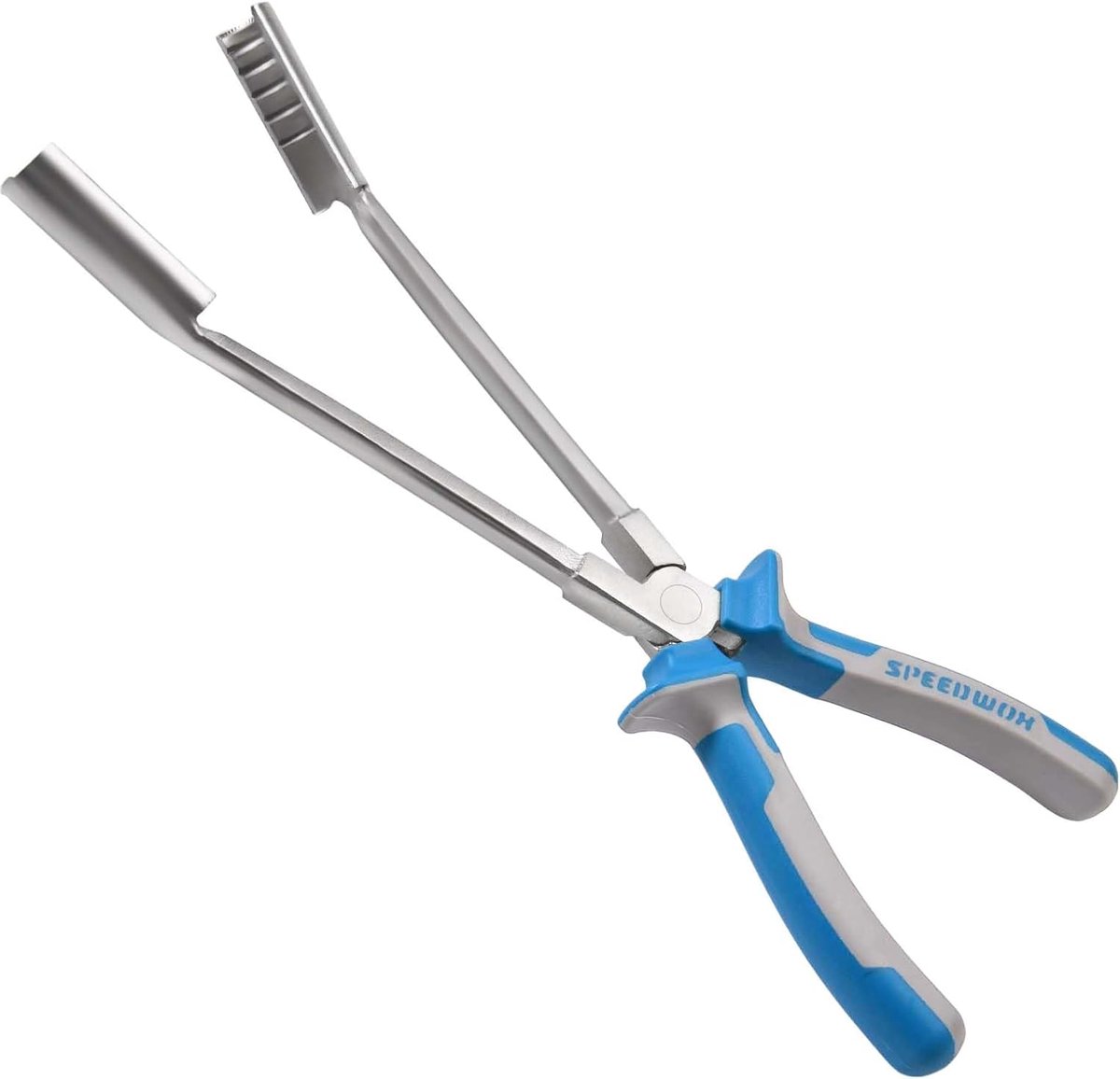 Bougie Klem Tool - Hoogspanning Cilinder Tool - Auto Onderhoud - Automatische Huls Afwikkeling - 11 Inch - Blauw en grijs