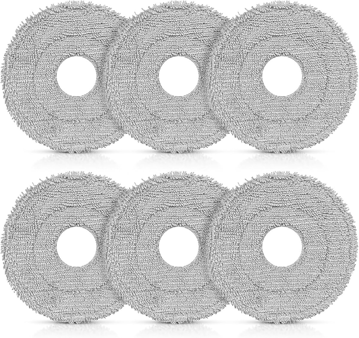 Schoonmaakdoeken Stofzuiger - Reserveonderdelen Dweilen - Vloeren Reinigen - Set van Zes - 13.5 cm Diameter