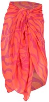 Pareo Omslagdoek Coral Roze Dames Vrouwen Strandjurkje Sarong
