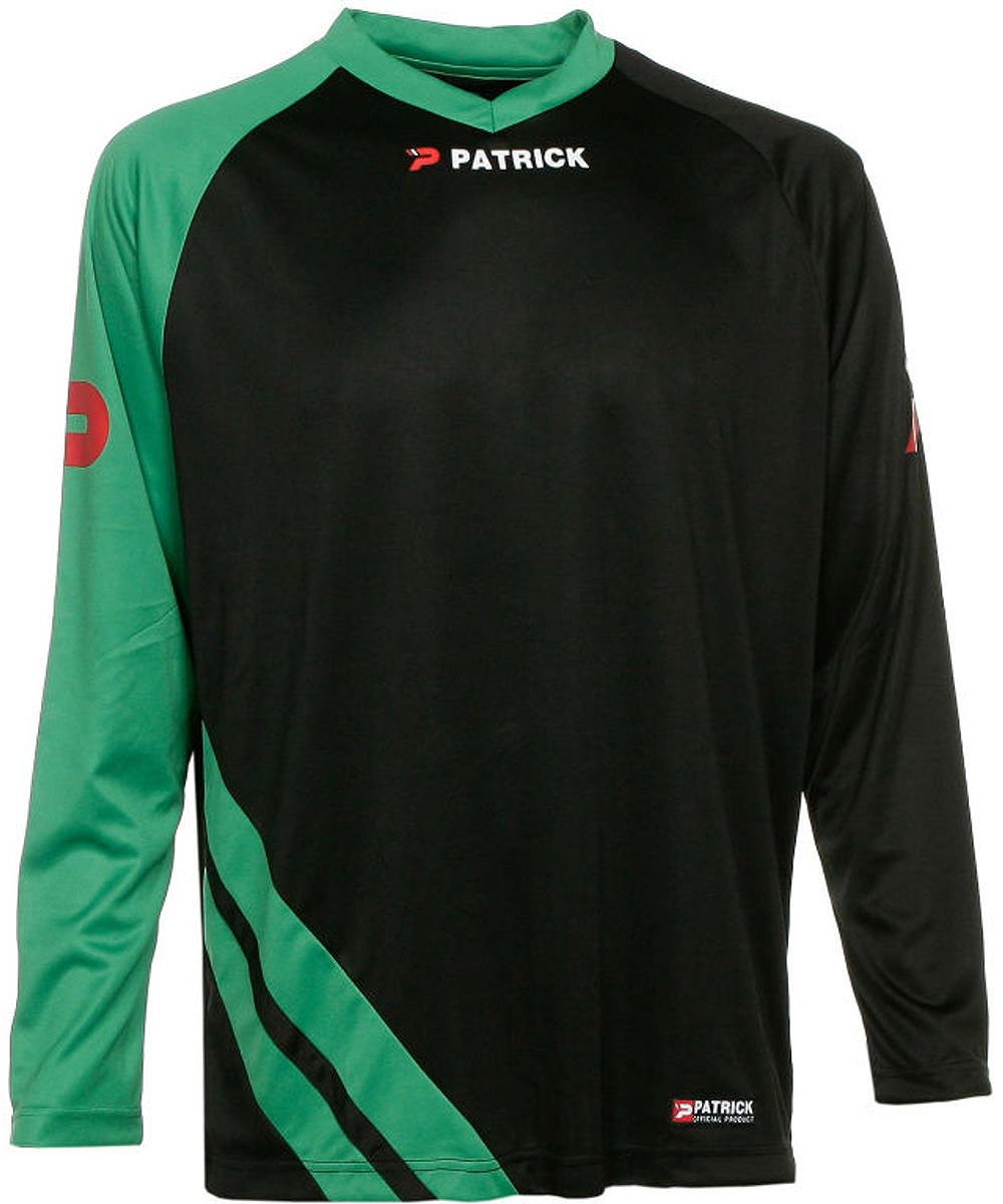 Patrick Victory Voetbalshirt Lange Mouw Kinderen - Zwart / Groen | Maat: 9/10