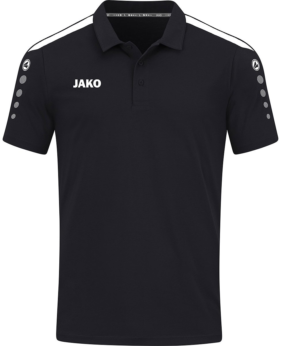 JAKO Power Polo Zwart Maat L