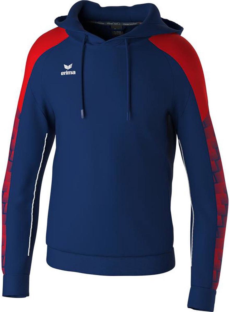 Erima Evo Star Sweatshirt Met Capuchon Heren - Marine / Rood | Maat: XL