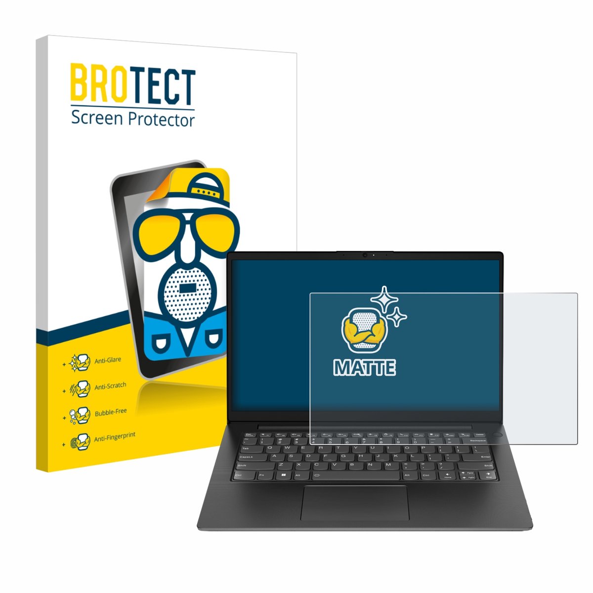 BROTECT - Screenprotector voor Lenovo V14 Gen 4 - Folie Beschermfolie matte