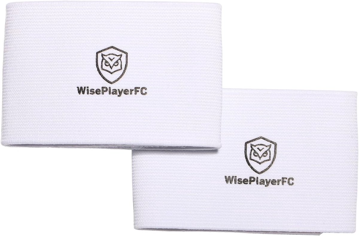 Scheenbeschermerbanden - Banden voor scheenbeschermers - Voetbal Spelen - Elastisch en Duurzaam Materiaal - One Size - Wit