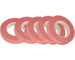 SKYPRO 5 rol 1/2 inch roze bloementape, voor boeket stengels inpakken en bloemambachten, bruiloft boeket, kransen maken benodigdheden (30 yard/rol)