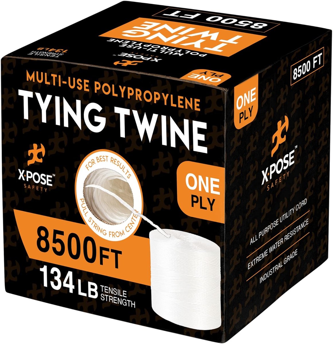 Polypropyleen Bindtouw - Plastic Touw Rol - Binnen en Buiten - 100% Waterdicht - 8500 Voet Lengte - Wit