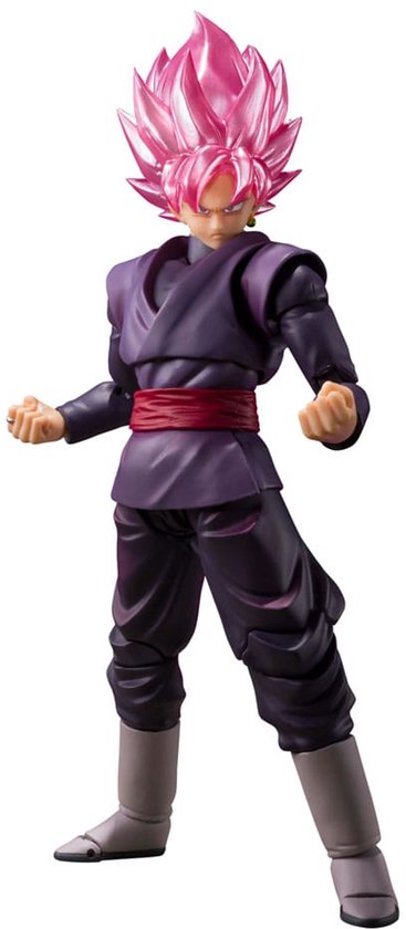 Dragon Ball Super SH Figurine d'action S.H. Figuarts Goku Black - Super Saiyan Rose Réédition 14 cm
