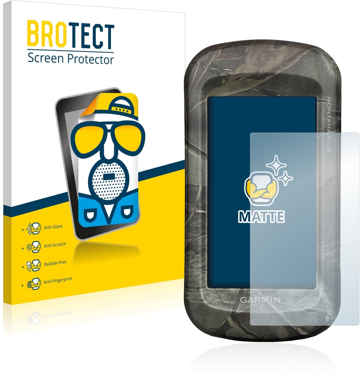 BROTECT - Screenprotector voor Garmin Montana 680t - Folie Beschermfolie matte 2 Stuks