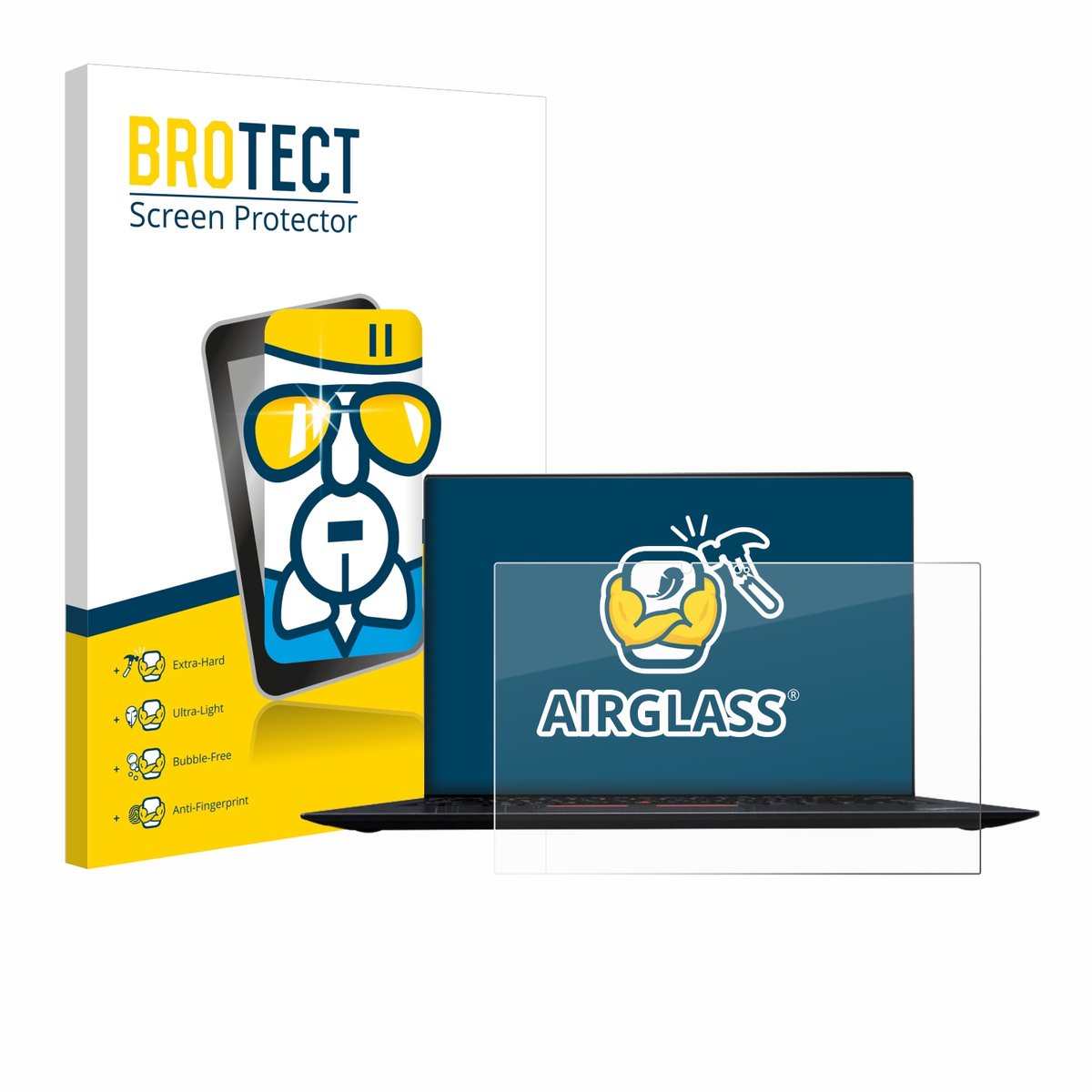 Screenprotector voor Lenovo ThinkPad X1 Yoga (2. Gen.) Beschermglas transparant