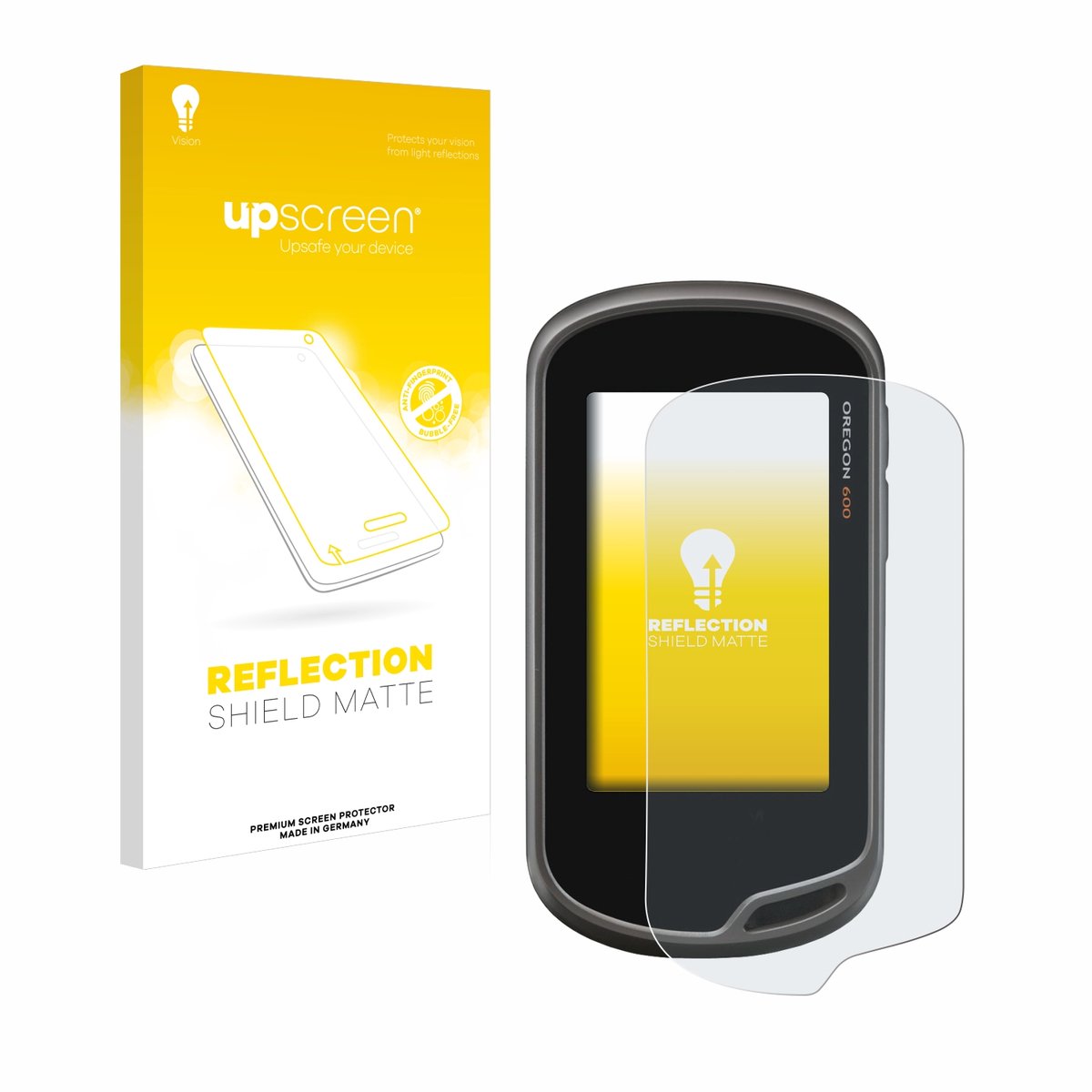 upscreen - Screenprotector voor Garmin Oregon 600 - Folie Beschermfolie anti glare matte
