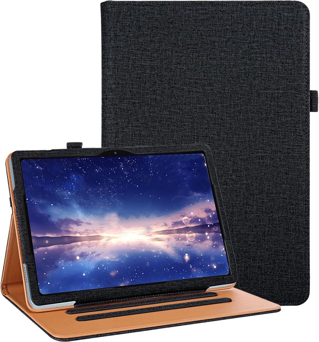 Tablethoes - Beschermhoes - Meerdere hoeken - Elastische band - 11 inch - Zwart