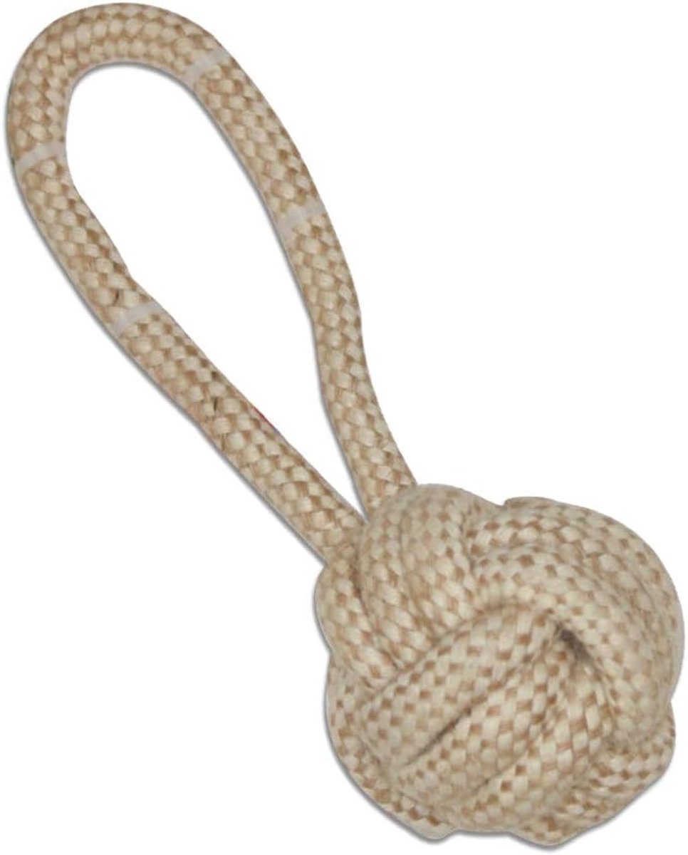 Katoenen Touwbot - Honden Speelgoed - Tanden Reinigen - Natuurlijke Materialen - 75 x 21 cm - Meerkleurig