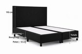 Boxspring SleepEase - 160x200 Zonder matras - Zwart Glad - Golden Matrassen Zeeland