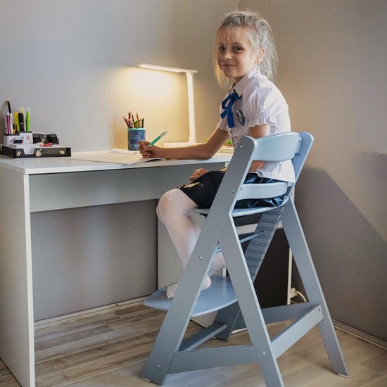 SAVI® Kinder Eetstoel - Babystoel Voor Aan Tafel Met Dienblad - Baby Stoel Voor Eten - Grijs - 45cm x 58cm x 87cm; 4.54 kg van Merkloos — afbeelding 5