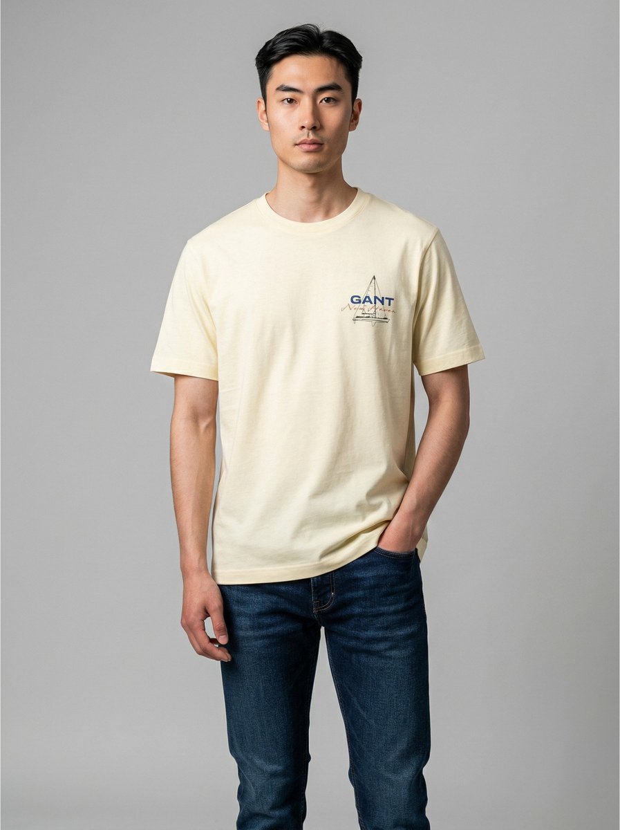 Gant Geel logo T-shirt