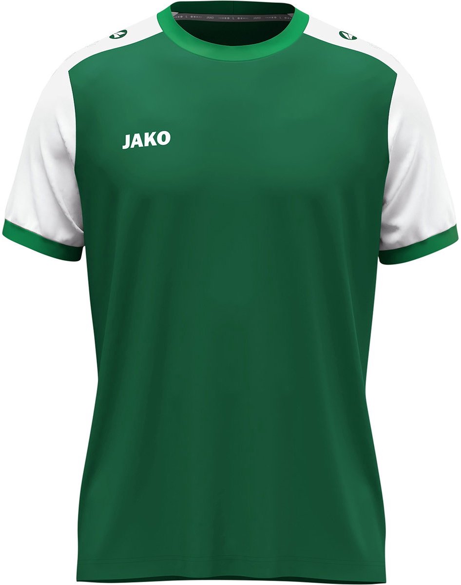 Jako Dynamic Shirt Korte Mouw Kinderen - Donkergroen / Wit / Groen | Maat: 152