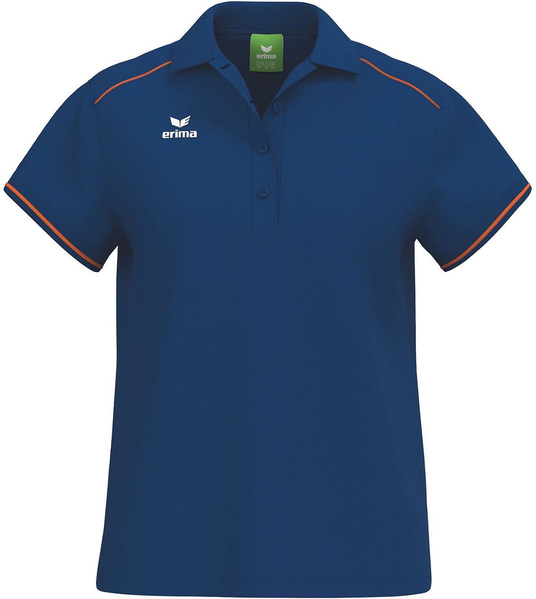 Erima Cmpt 3 Wings Polo Dames - New Navy / Oranje | Maat: 44