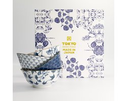 Tokyo Design Studio - Flora Japonica Tayo Bowl Set 4pcs 14.8x7cm 500ml