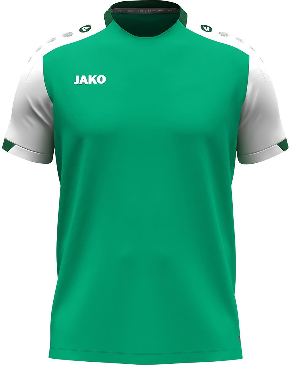 Jako Dynamic T-Shirt Kinderen - Groen / Wit / Donkergroen | Maat: 128