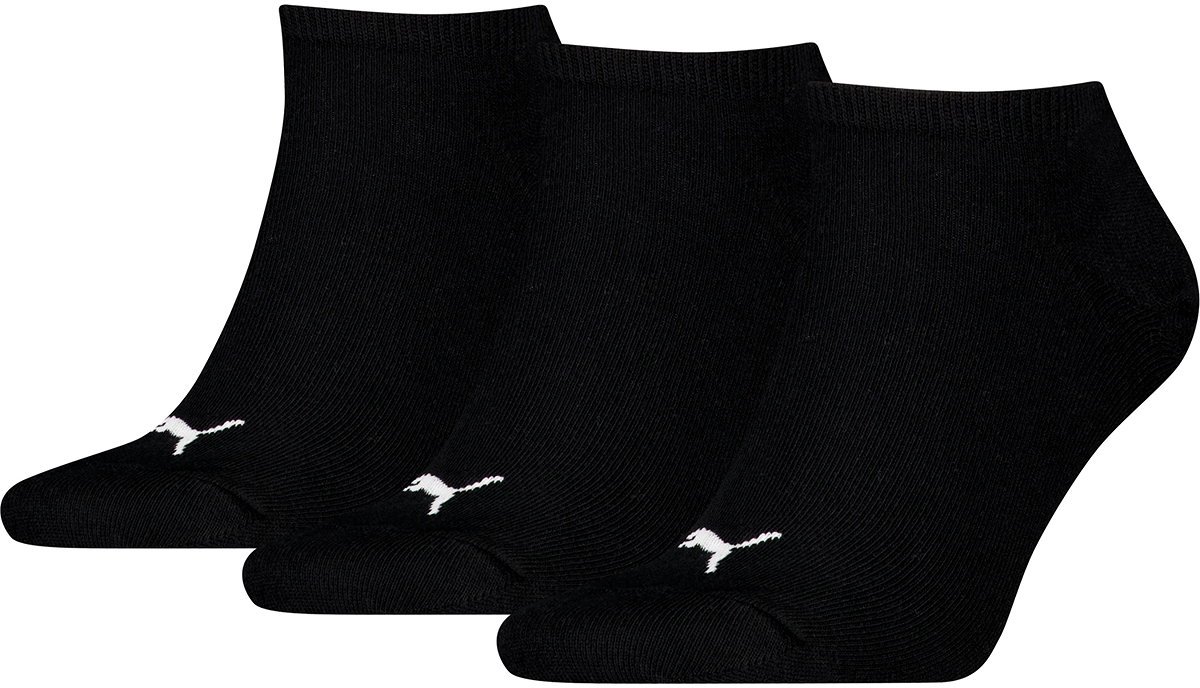 Puma Unisex Sneakersokken 3 Pack Zwart