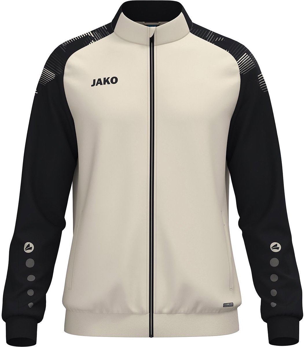 Jako Sonic Polyestervest Heren - Off White / Zwart | Maat: XXL