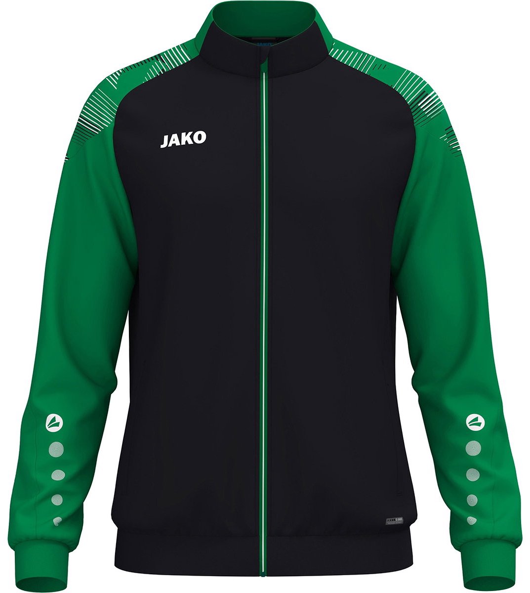 Jako Sonic Polyestervest Kinderen - Zwart / Groen | Maat: 116