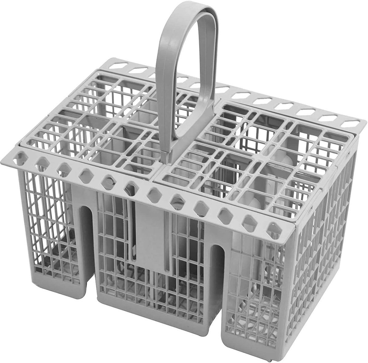 Bestekmand - Bestekbak - Vaatwasser Onderdeel - Universele Pasvorm - 16cm x 21cm x 12cm - Grijs