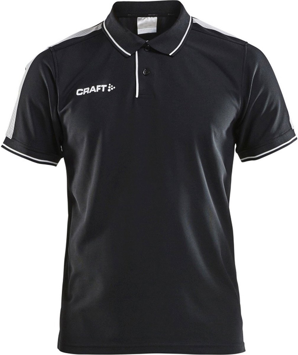 Craft Pro Control Polo Heren - Zwart / Wit | Maat: 3XL