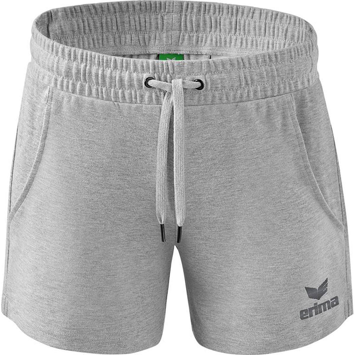 Erima Essential Team Sweatshort Dames - Licht Grey Melange | Maat: 36