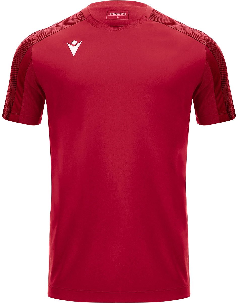 Macron Gede Shirt Korte Mouw Kinderen - Rood / Donkerrood | Maat: 9-10 Y