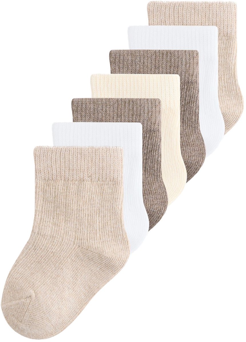 Next - Pasgeboren unisex - Verpakking van 7 paar babysokken - Naturel