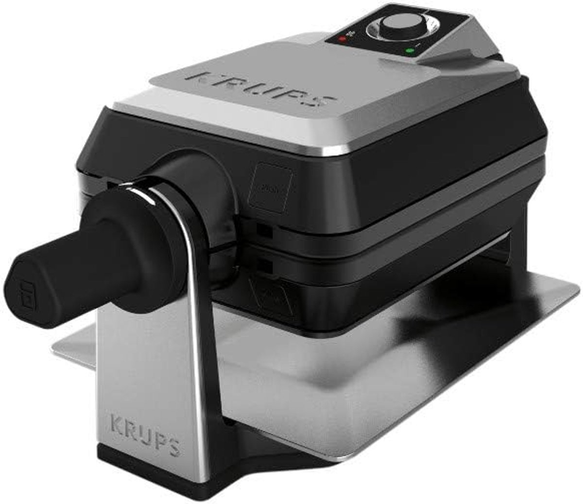 Wafelmachine Professional - Dubbel Wafelijzer - Snelle Wafels Maken - Indicatielampje - 27x28x48 cm - Zwart Roestvrijstaal
