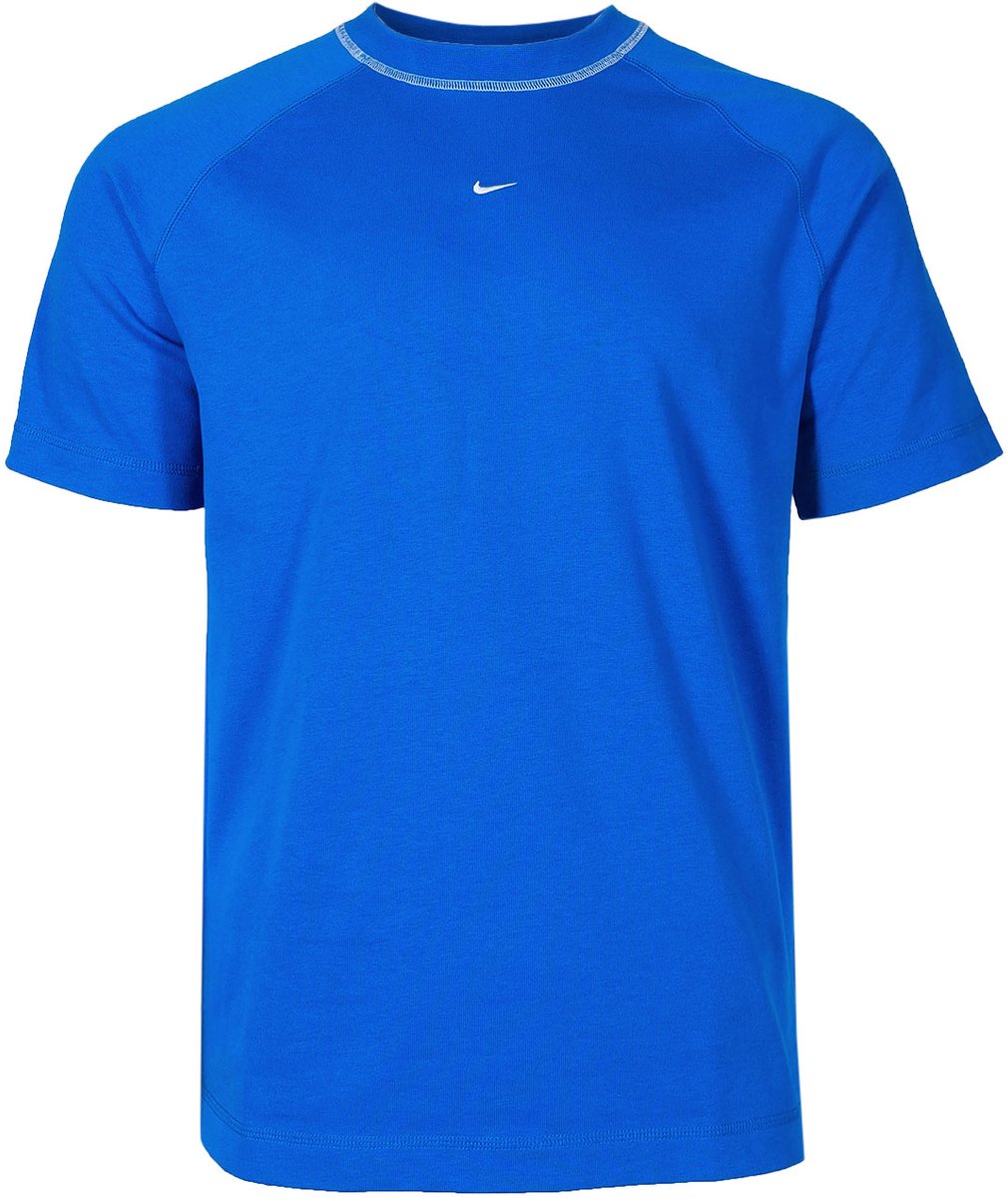 Nike Team T-shirt Heren Strike 22 Thicker Ss Top Blauw - Maat M