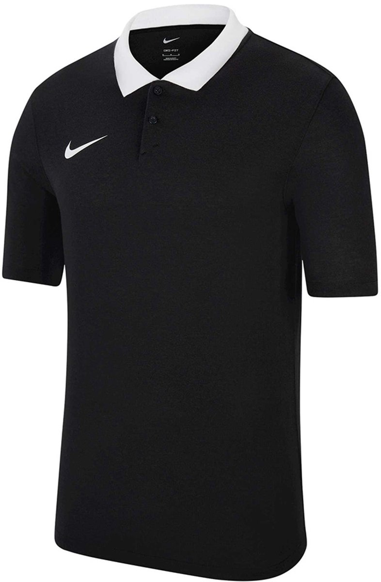 Nike Team T-shirt Kinderen Dri-FIT Park 20 Poloshirt SS Zwart - Maat XS