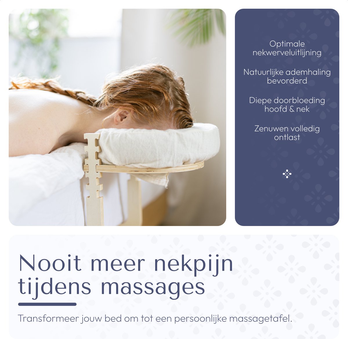 Ezspa Massage Hoofdsteun Verstelbaar Gezichtkussen voor - afbeelding 3