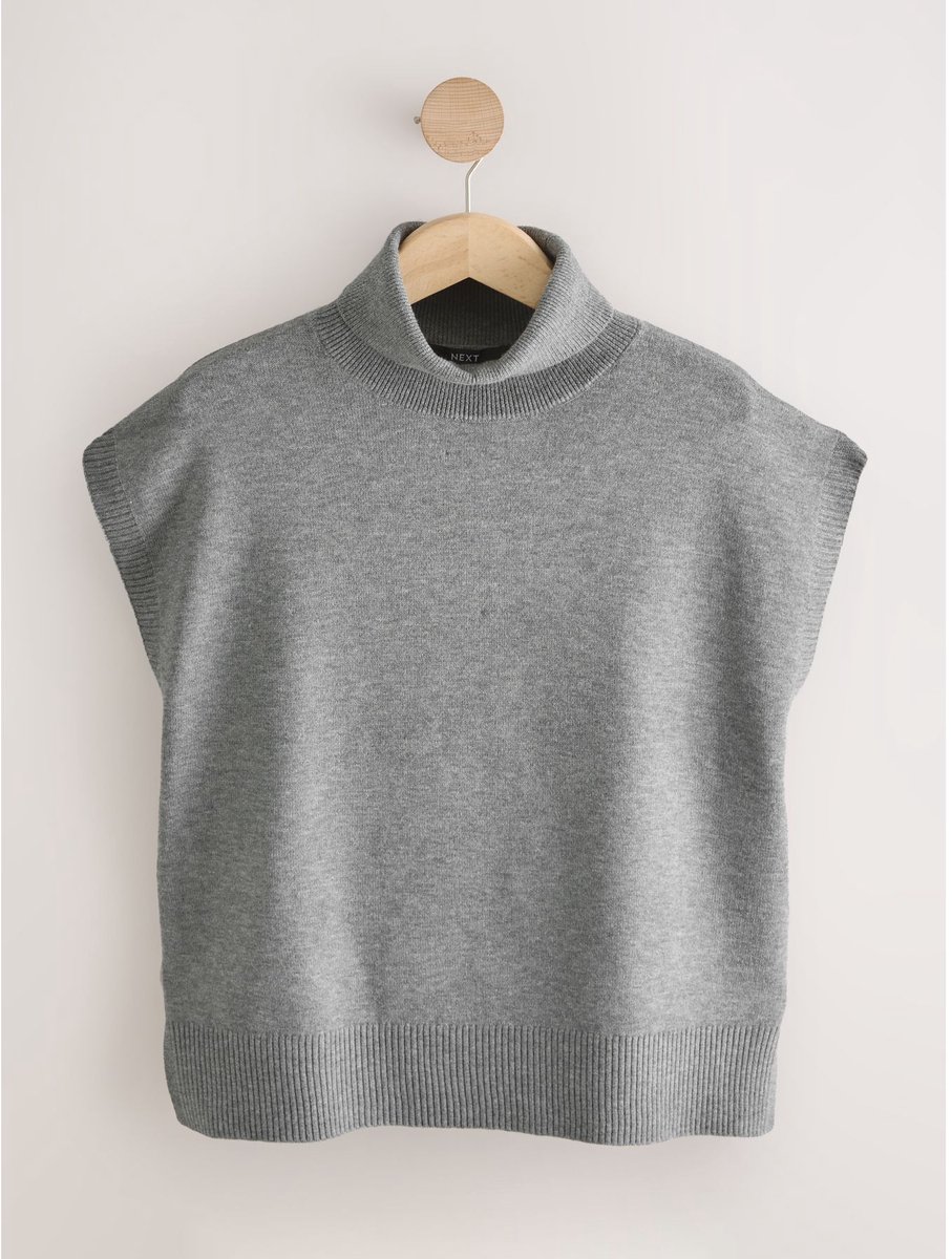 Next - Dames - Tanktop met col - Grijs
