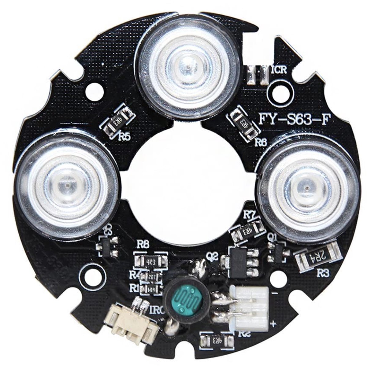 IR Verlichtingsbord 850nm 3 LED Array IR Illuminator tot 30m bereik voor Camera Modules, DC 12V
