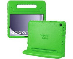 HappyCase Kinder Tablethoes Geschikt voor Samsung Galaxy Tab A11 Plus / Tab A9 Plus | Kindvriendelijke Hoes | Beschemhoes | Kinderhoes | met Handvat en Standaard | Groen
