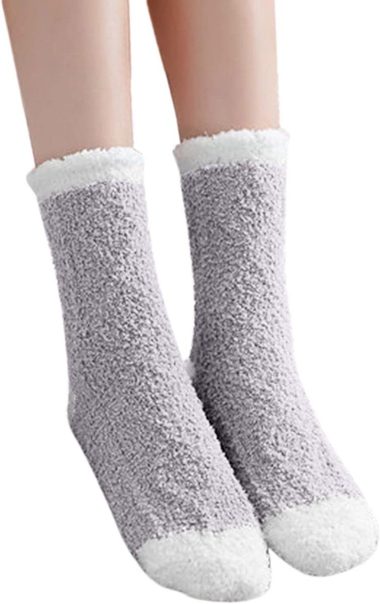 Dames Sokken - Huissokken Pantoffelsokken - Thuis Ontspannen - Extra Zacht Materiaal - One Size Fits All