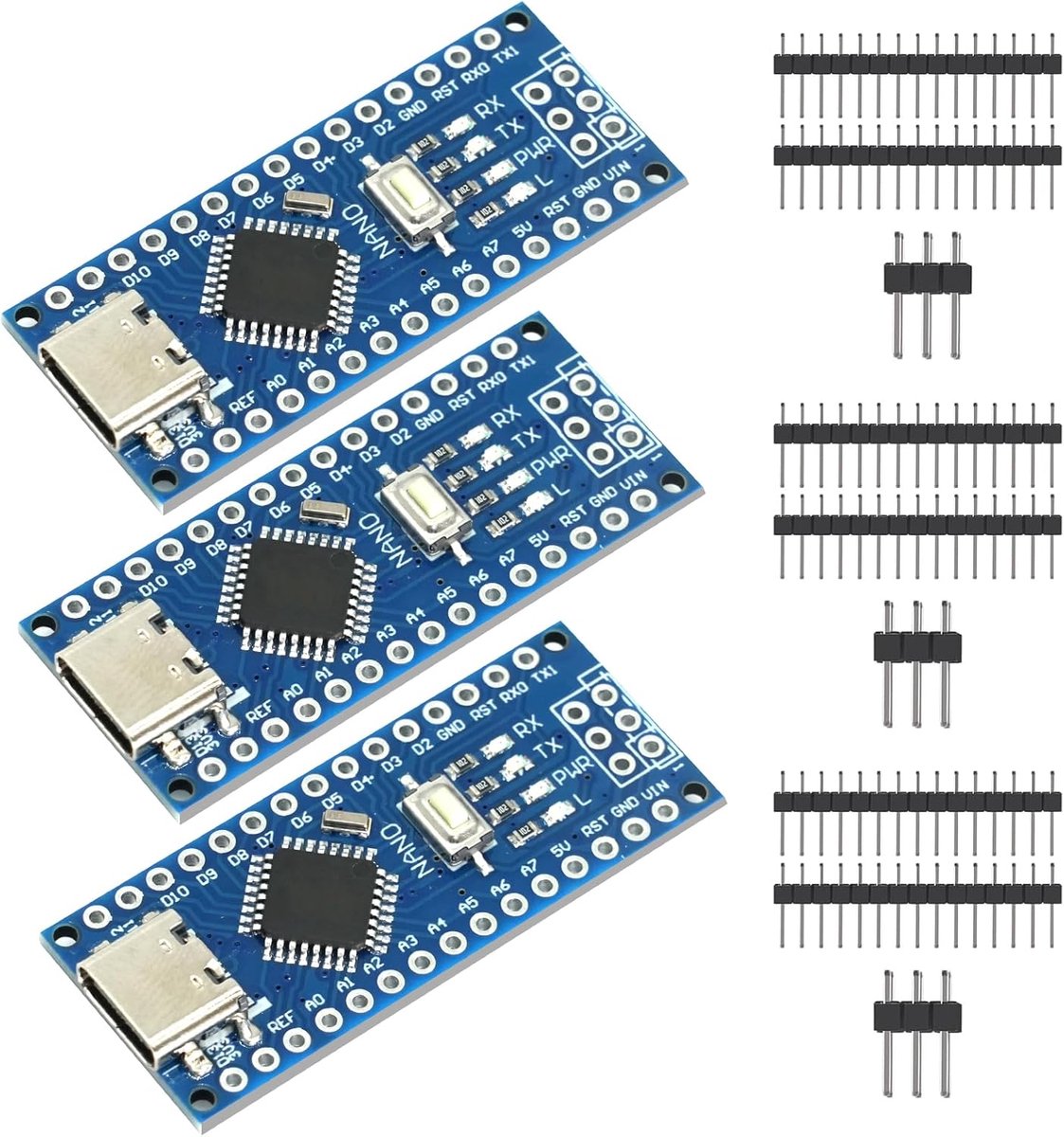 Ontwikkelingsbord - Prototyping module - Elektronica projecten - CH340 chip - Compact formaat - Blauw