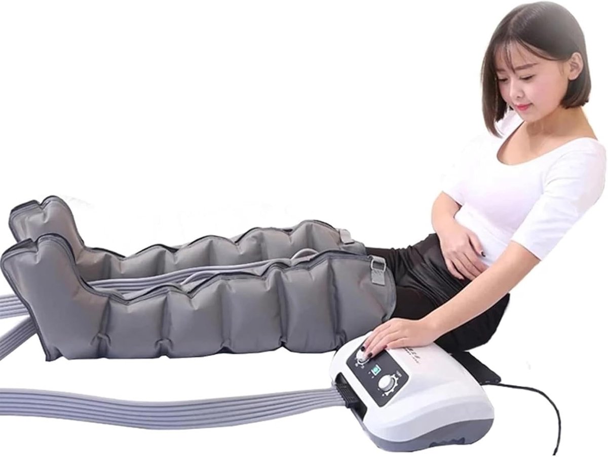 Beenmassageapparaat - Luchtcompressie Massager - Circulatie Verbeteren - 6 Holtes - Instelbare Druk