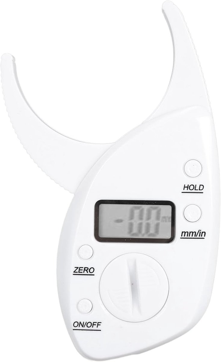 Digitale Lichaamsvetmeter - Vet Tester - Gezondheidsmeting - Hoge Gevoeligheid - Nauwkeurig Digitaal - Wit