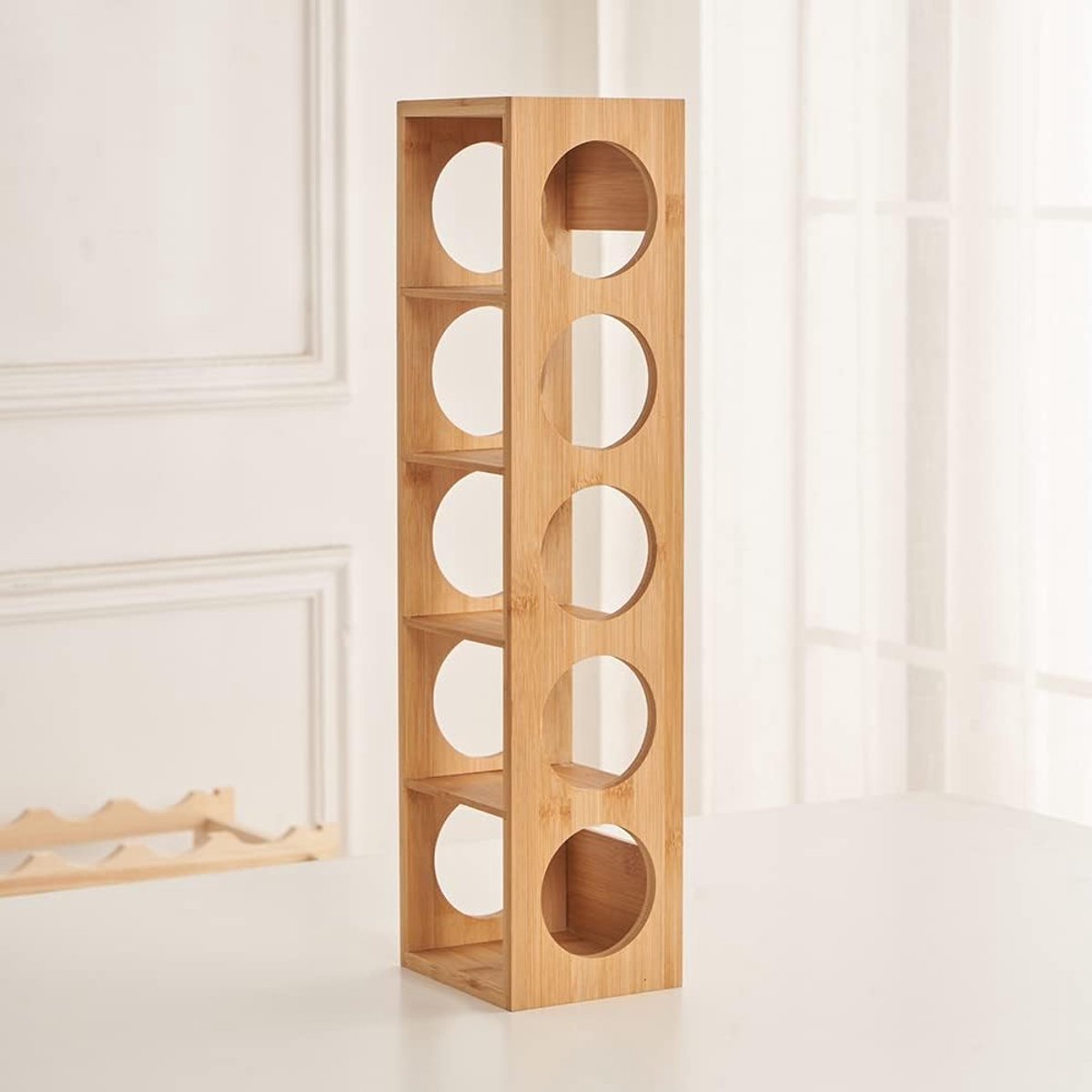 Wijnkoeler Hout - Fleshouder Wijn - Wijn Presentatie - Horizontale Opslag - 53 cm Hoog