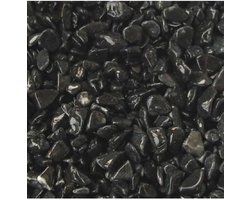 Decoratief grind - Aquarium bodem - Aquarium inrichting - Natuurlijke uitstraling - 3-3 mm - Zwart