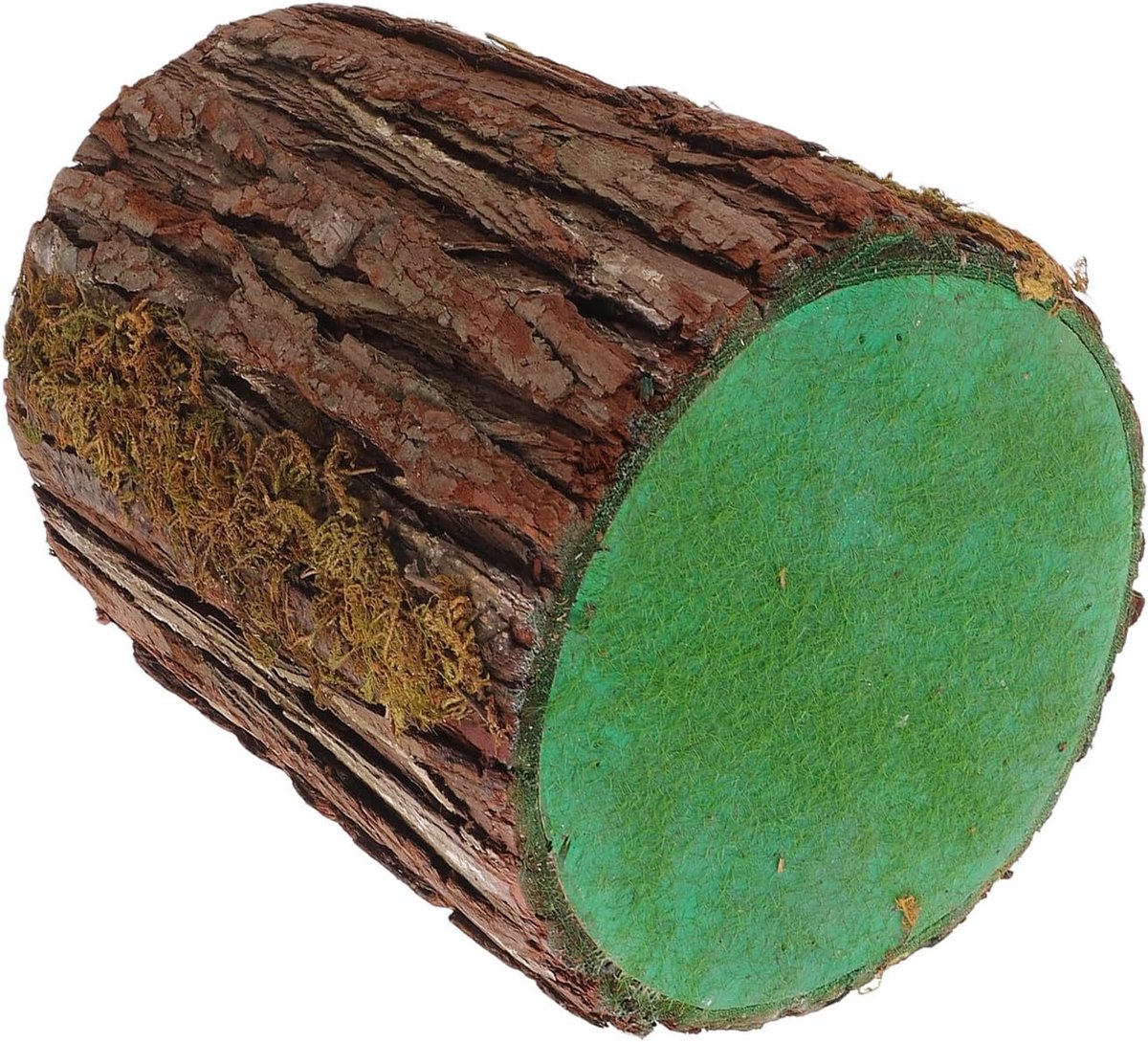 Decoratieve Boomstronk - Houten Decoratie - Tafeldecoratie - Hol Model - 20x16x16 cm - Koffie