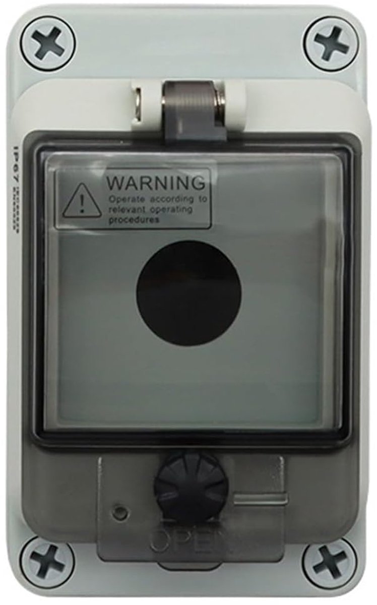 Noodstop Behuizing - Controlekast - Veilige Noodstop - IP67 Waterdicht - 80x130x70 mm