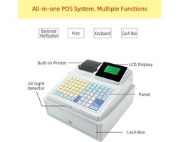 Elektronische Kassa - Kassasysteem Verkoop Apparaat - Winkel Horeca - 8 Digitale Display - 372x342x238 mm